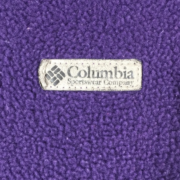 Columbia Vintage Purple Fleece 1/4 Zip Jacket - Picture 3 of 8